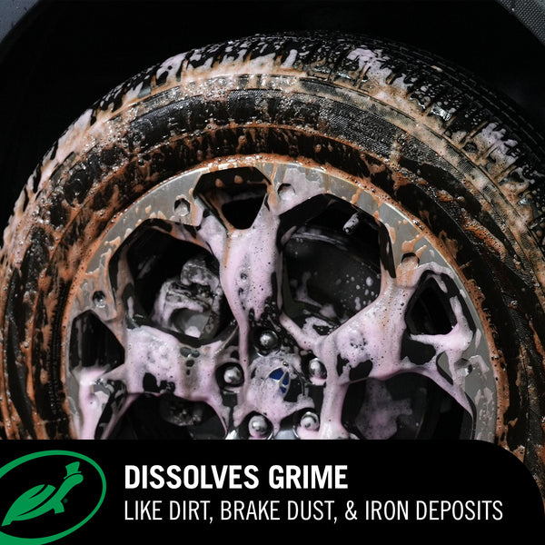 dissolves break dust, road grime and iron deposits
