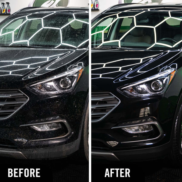 thick and clingy but easy to rinse leaving behind a spot free clean